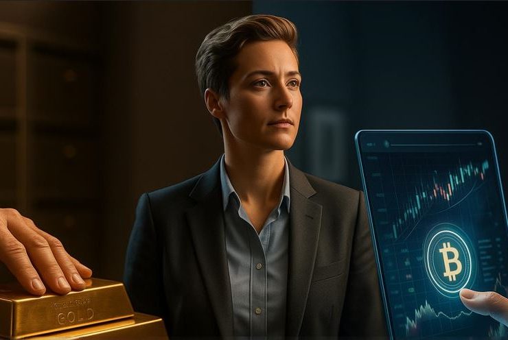 سرمایه‌گذاری در طلا بهتر است یا ارز دیجیتال؟ (مقایسه + راهنمای نهایی)