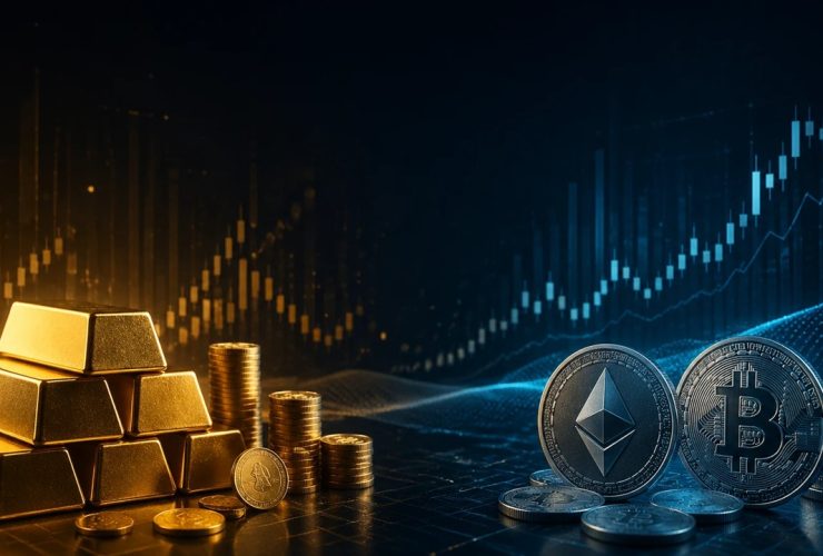 آموزش تحلیل و سرمایهگذاری در بازار طلا و رمزارز